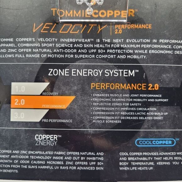 NWT Tommie Copper Mens Performance Active Fit Long Sleeve Mock Neck - Picture 9 of 9